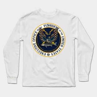 Fishident Fishing seal - striped bass Long Sleeve T-Shirt